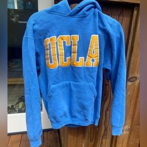 Bright blue and yellow UCLA hoodie